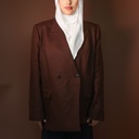 Brown linen blazer