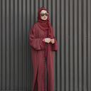 Alya abaya  (burgandy) عباية عليا