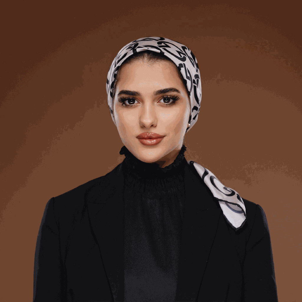 colorful silk scarf السكارف الملون