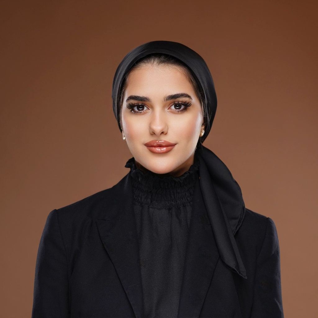 Nouf Silk Scarf w/clips