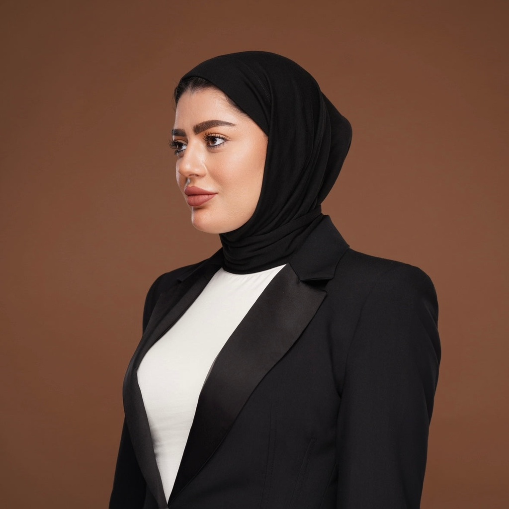 High-neck light hijab - petite