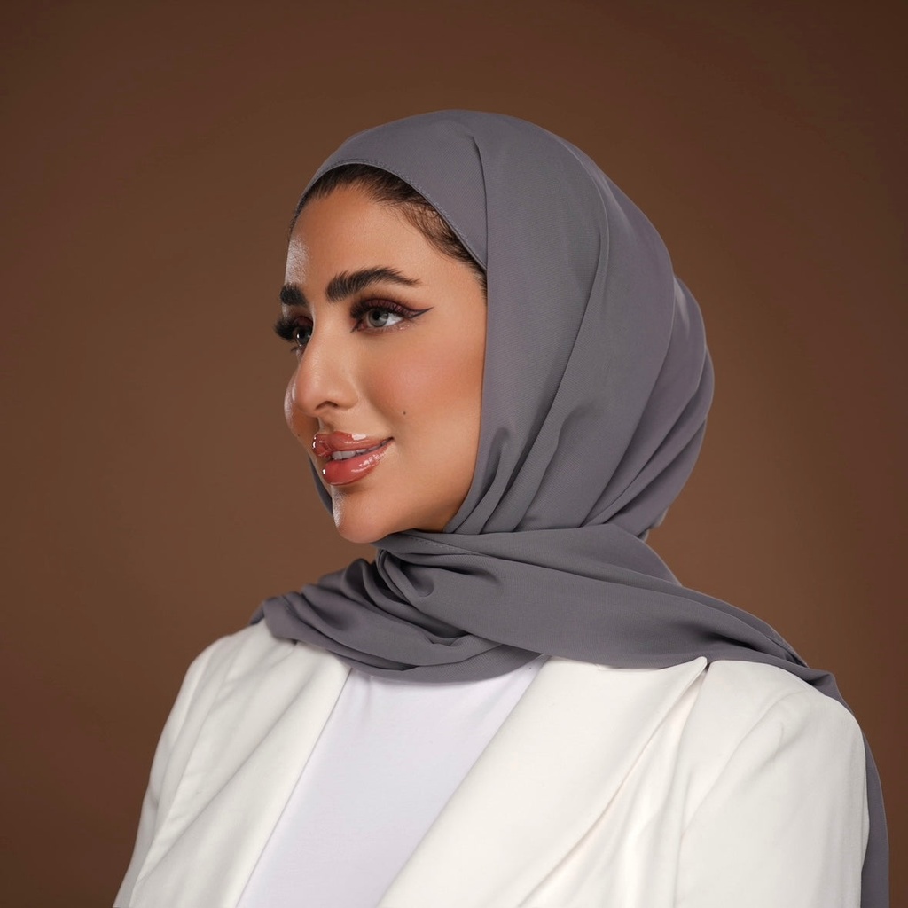 Middle Chiffon amta hijab