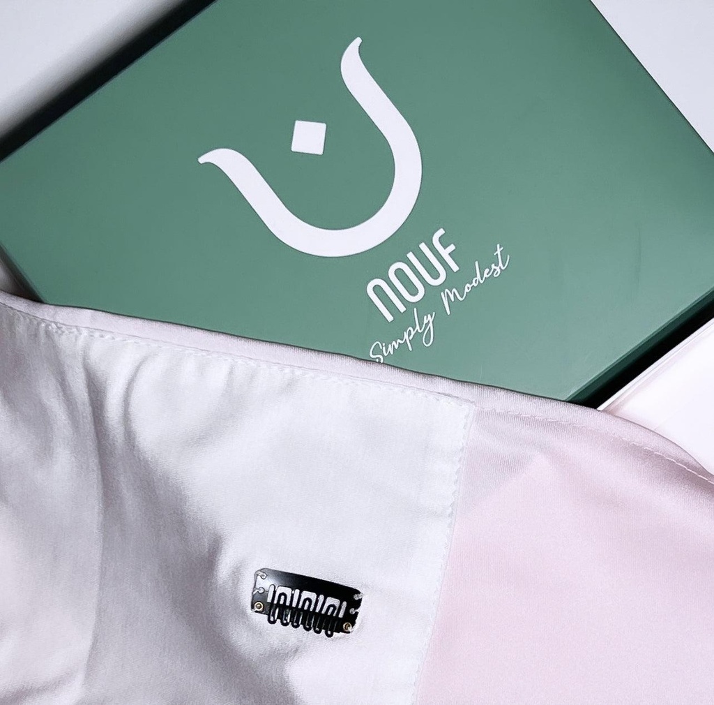 Nouf Silk Scarf w/clips