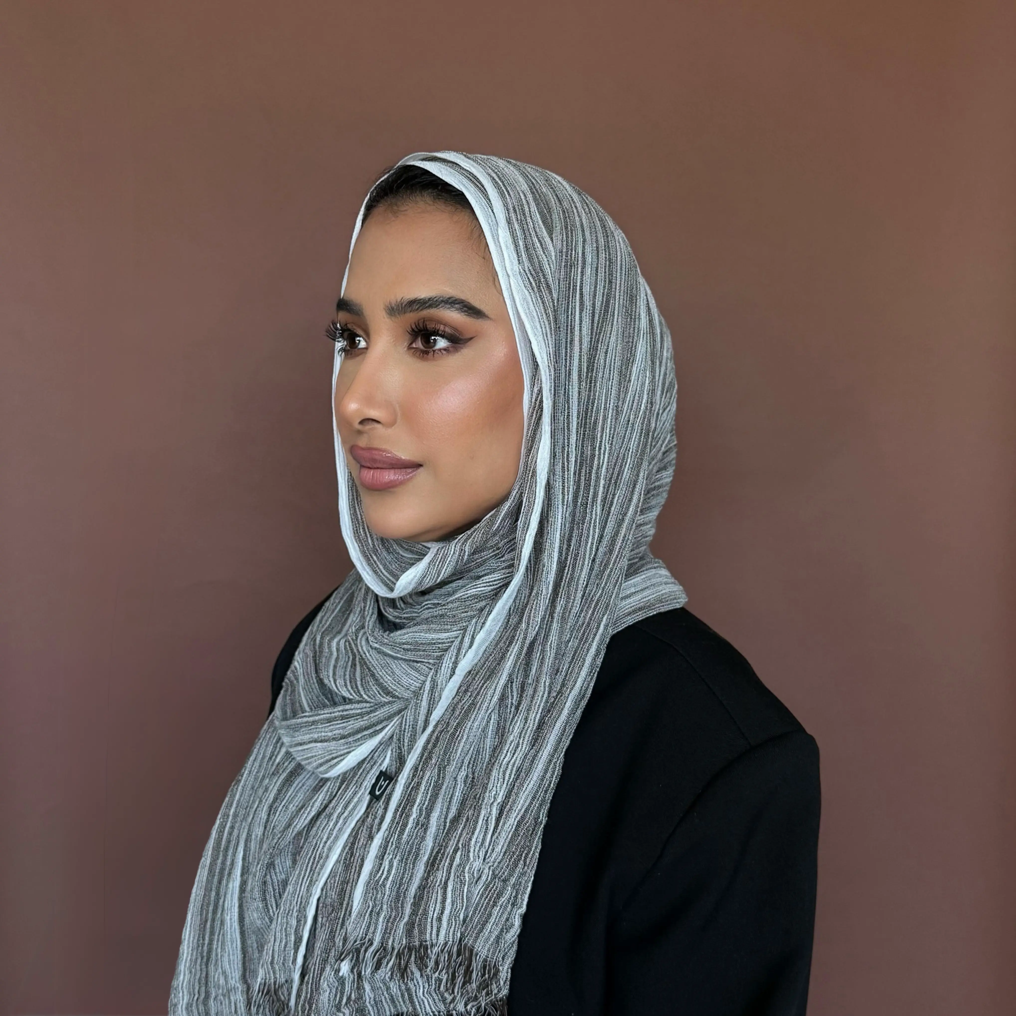 Soft striped kresha shawl