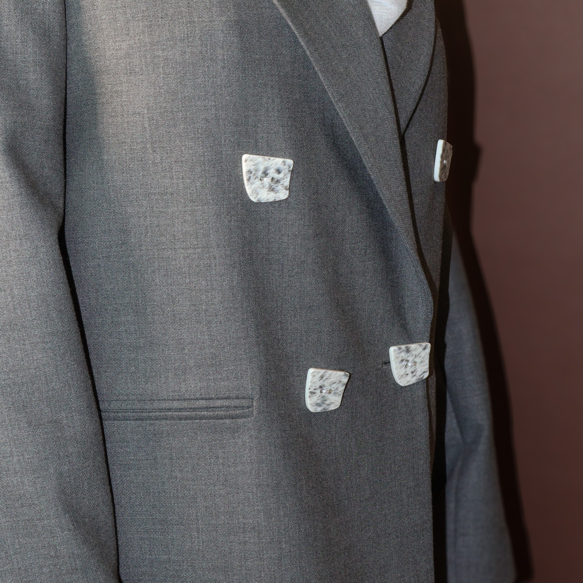 Grey crepe suit