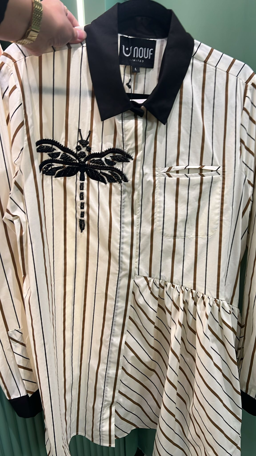 Stripped Shirtdress