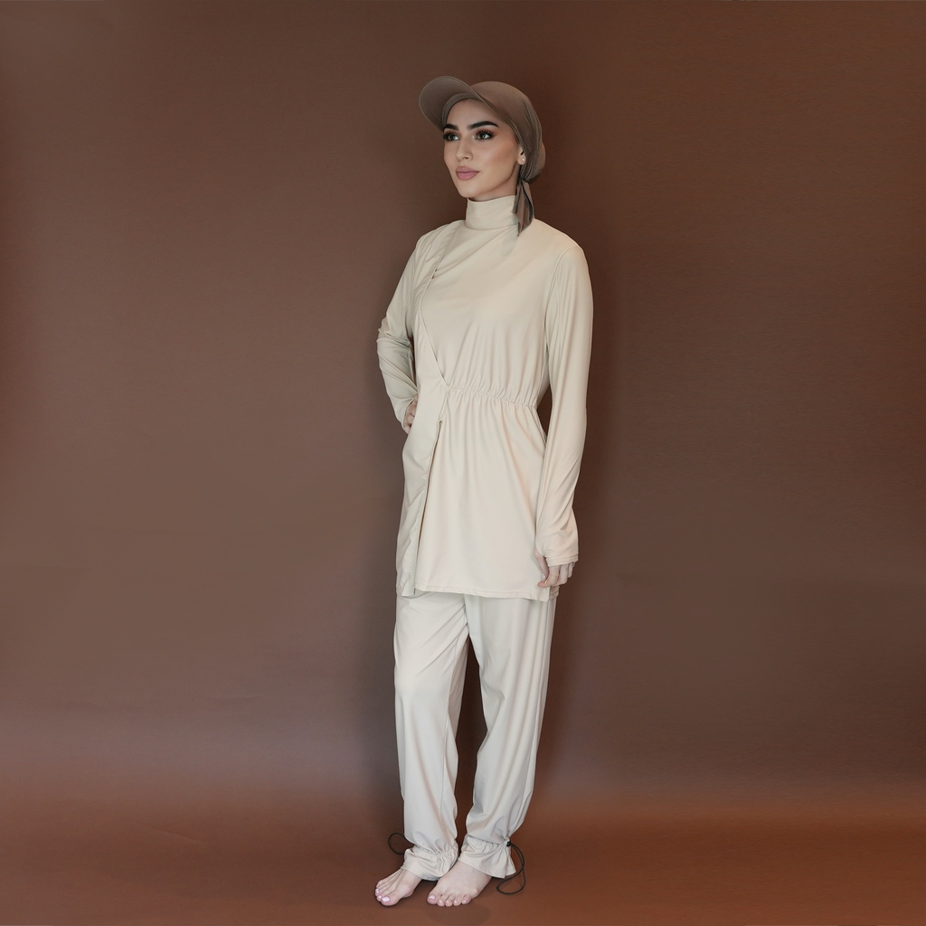 Beige burkini 