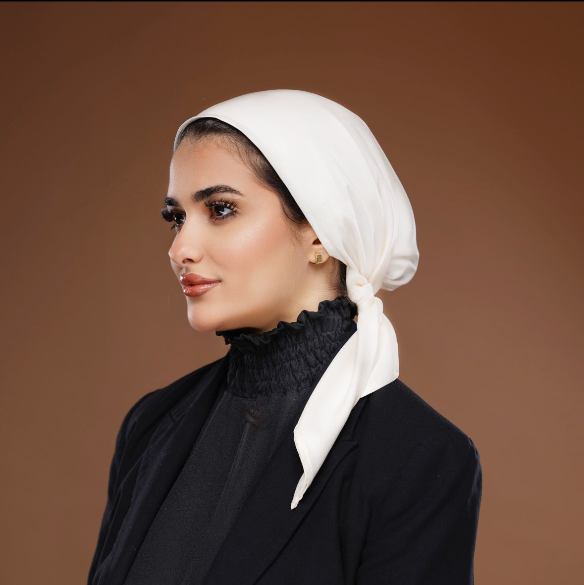 Nouf Silk Scarf w/clips سكارف مع كلبس