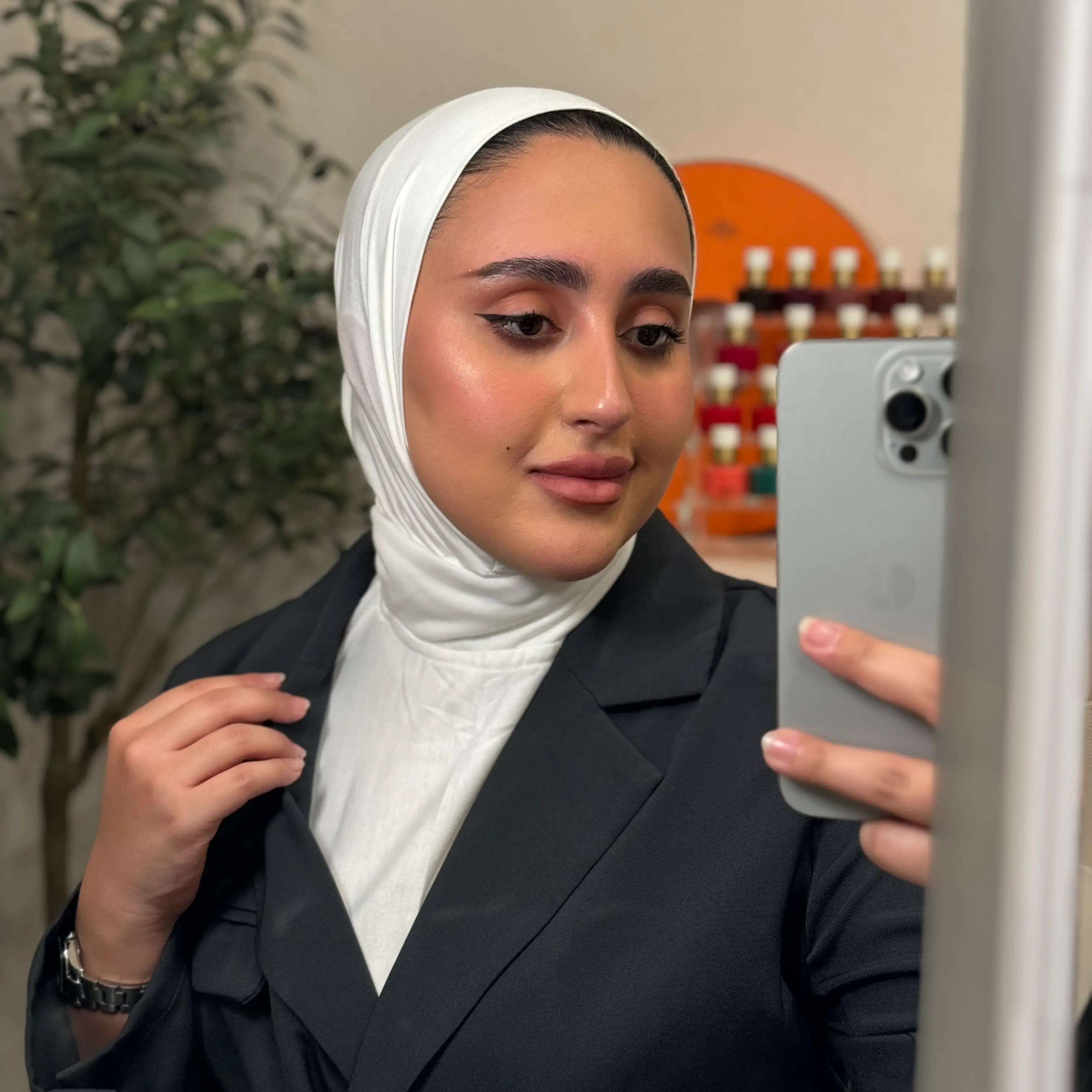 High-neck light hijab - petite حجاب الهاينك الخفيف بتيت