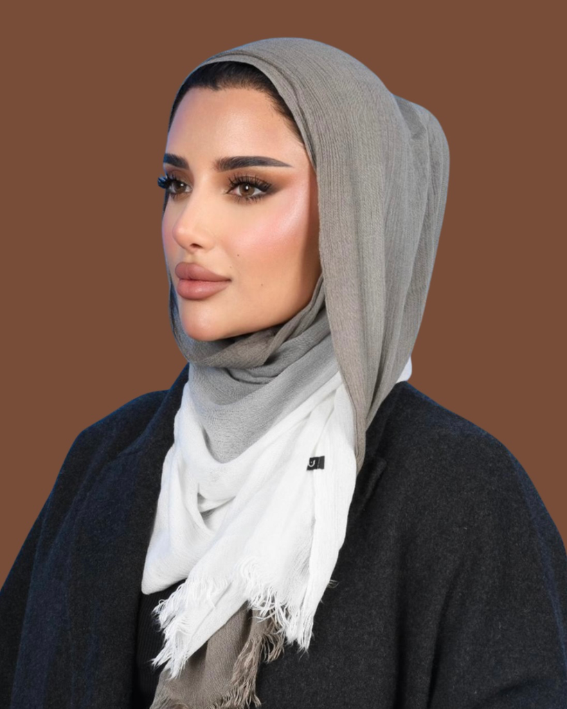 Ombrè woven shawl حجاب الشال اومبري