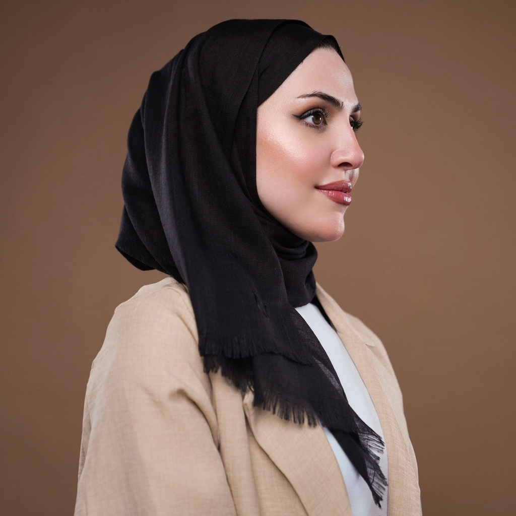 Striped shawl hijab حجاب الشال