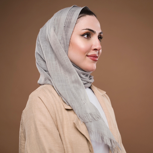 Striped shawl hijab