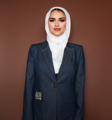 Denim crystal suit