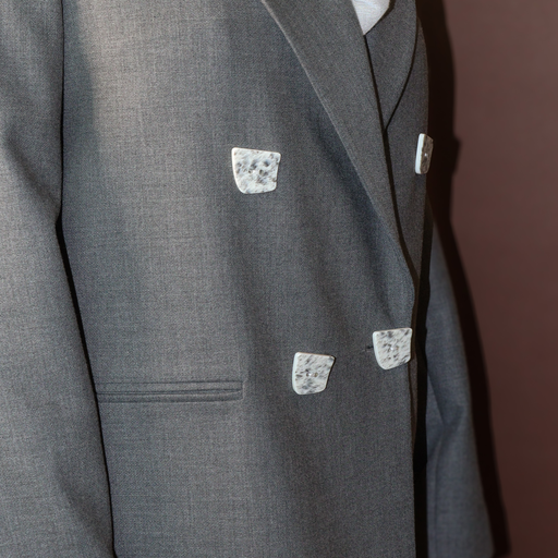 Grey crepe suit